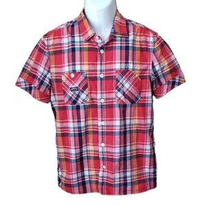 Diesel India Madras Shirt Plaid Men's Sim Fit Medium
